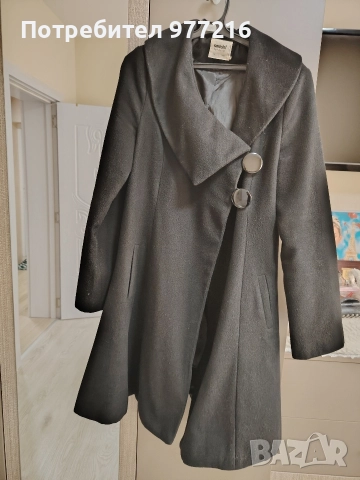 Дамско черно палто на Smash, снимка 2 - Якета - 52788266