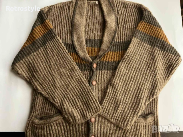 Дебела плетена мъжка жилетка, снимка 2 - Пуловери - 53089116