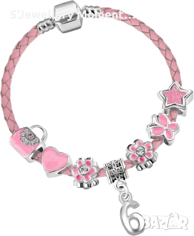 Гривна в розово тип Пандора колекция Pandora Moments, снимка 3 - Гривни - 47975236