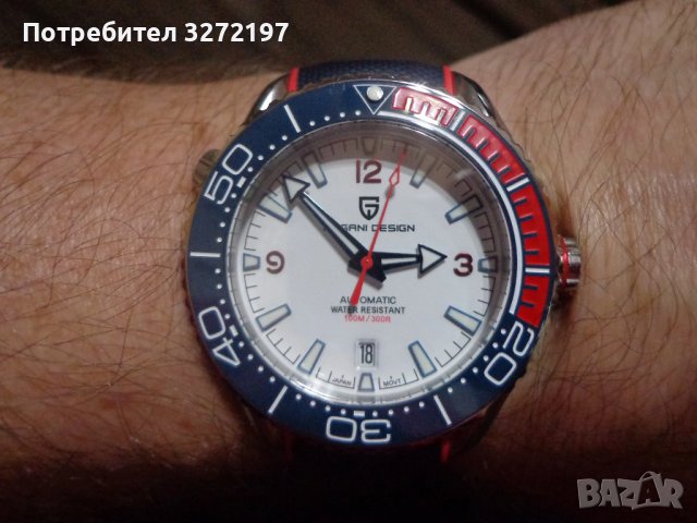 PAGANI DESIGN автоматичен часовник SEIKO NH35,сапфир,неръждаема стомана,водоустойчив,дата,безел, снимка 7 - Мъжки - 43210144