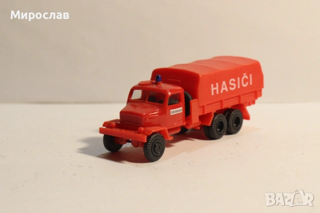 IGRA 1/87 H0 TATRA КАМИОН ПОЖАРНА  КОЛИЧКА МОДЕЛ, снимка 3 - Колекции - 53586564