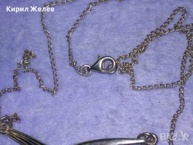 ПРЕКРАСНО ЕФИРНО СРЕБЪРНО КОЛИЕ СРЕБРО 925 ФИНА БИЖУТЕРСКА МАЙСТРОСКА ИЗРАБОТКА 40023, снимка 10 - Колиета, медальони, синджири - 43221561