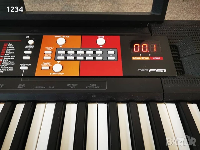 синтезатор клавир YAMAHA PSR-F51 пиано с 5 октави, снимка 6 - Синтезатори - 51061420