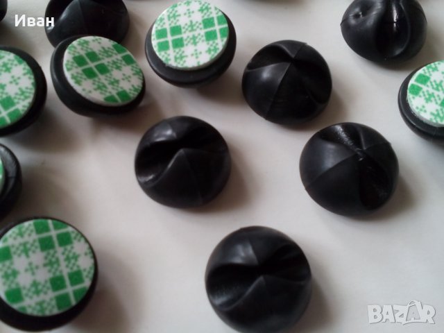 Черни гумени самозалепващи държачи за кабели за кола автомобил камион, снимка 4 - Аксесоари и консумативи - 28619272