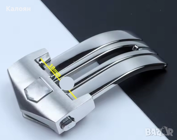 Катарама за Каишка на Часовник 18мм - Универсална - Неръждаема Стомана, снимка 5 - Мъжки - 52878724