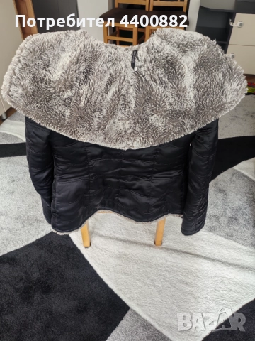 Дамско зимно яке с пух от Чинчила., снимка 6 - Якета - 52051537