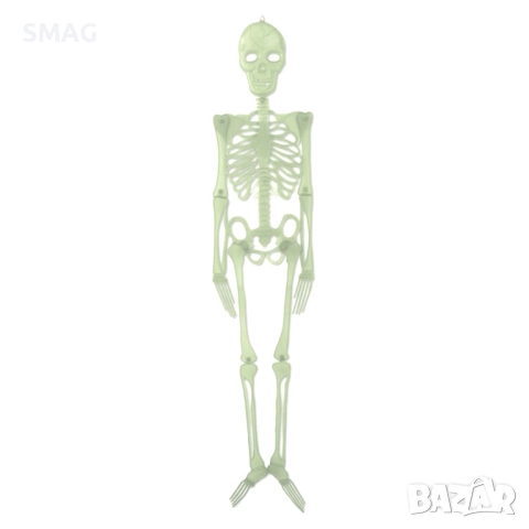 Декоративен скелет „Glow in the Dark“ за Хелоуин / Halloween, 90 см_1147542