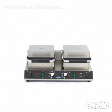 Класически двоен гофретник - 4 броя- незалепващо покритие, термостат, индикатор за температура, снимка 8 - Обзавеждане на кухня - 38406836