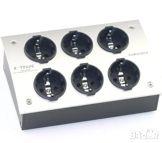 FURUTECH E-TP60 6 позиционен захранващ HiFi разклонител, снимка 2 - Други - 52519735