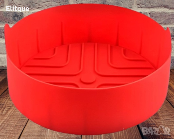 Съд силиконов за AirFryer Rosberg R51980RS, 18.8x5.5см., Червен, снимка 7 - Други стоки за дома - 52889155