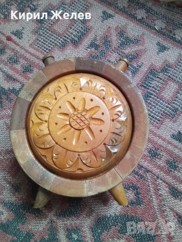 Дървена бъклица съд за течности 53672, снимка 3 - Антикварни и старинни предмети - 53390925