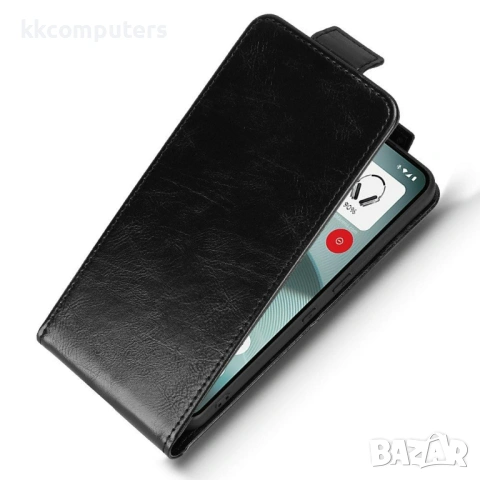 Вертикален Кожен Флип Калъф за Nothing Phone (3a) Lite 5G - Магнитен клип, Стойка, Слот за Карта, Вк, снимка 6 - Калъфи, кейсове - 53416908