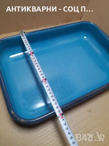 Соц Стара Емайлирана Тава., снимка 7 - Антикварни и старинни предмети - 48870393