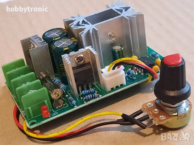 PWM регулатор 10-60V, 20A за мотори, лампи и др., снимка 2 - Друга електроника - 48452417