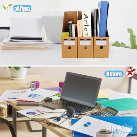 Нов комплект 5 броя Екологични Органайзери Поставки за Документи и Списания, снимка 7 - Други - 43361111