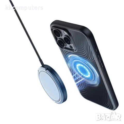 Силиконов твърд кейс Dux Ducis AIMO с Magsafe и Протектор За iPhone 16 Pro (6.3), Черен, снимка 3 - Калъфи, кейсове - 51961697