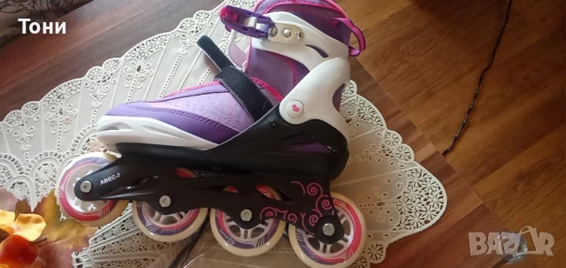 Детски/дамски ролери в лилаво, снимка 2 - Ролери, кънки - 51237454