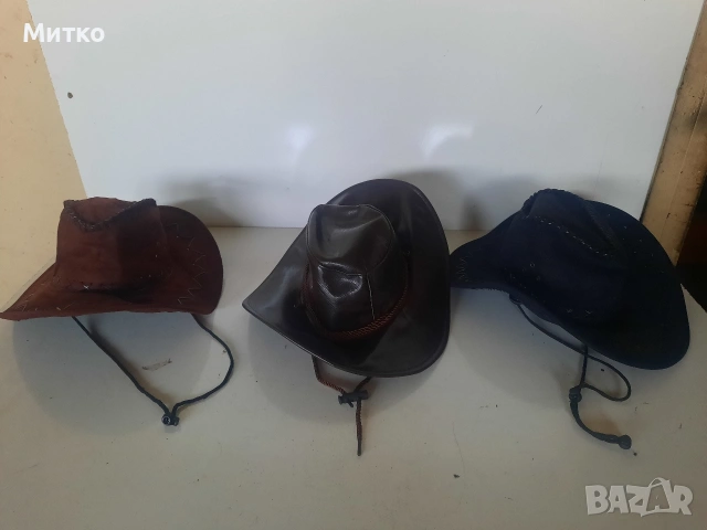 Кожена каубойска шапка