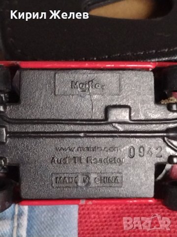 Метална количка AUDI TT ROADSTER CABRIOLET MADE IN CHINA за КОЛЕКЦИЯ 19055, снимка 9 - Колекции - 40729374