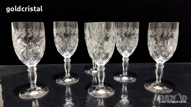 кристални чаши за вино 