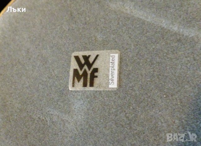 WMF посребрен свещник с етикет,240 гр. , снимка 6 - Антикварни и старинни предмети - 43846126