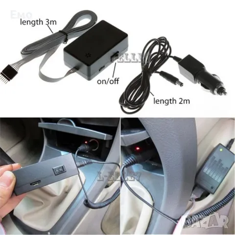 LED стикер  за кола със сини диоди - CT92, снимка 2 - Аксесоари и консумативи - 48241352