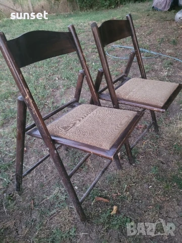 сгъваеми дървени градински столове- различни модели, за тераса и градина, снимка 13 - Градински мебели, декорация  - 51136575