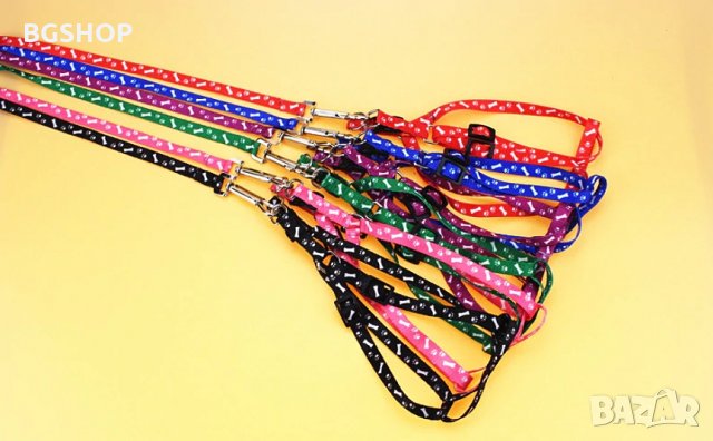 Нагръдник и повод за куче или котка 2 в 1 - ( В 6 цвята ), снимка 2 - За кучета - 26292850