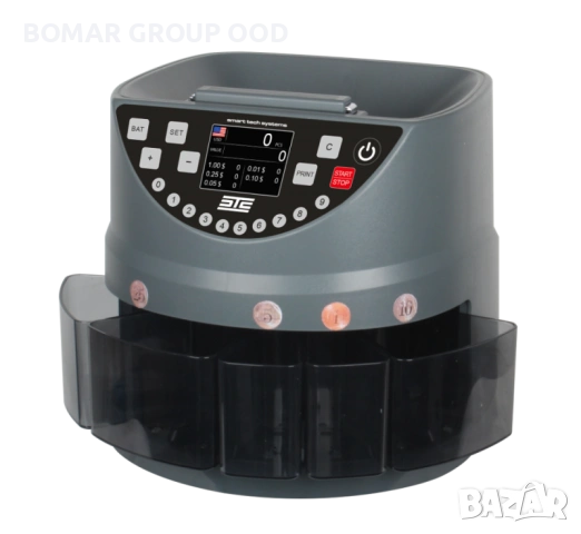 Професионална машина за броене и сортиране на Евро монети STS AL-126, снимка 2 - Оборудване за магазин - 53511555