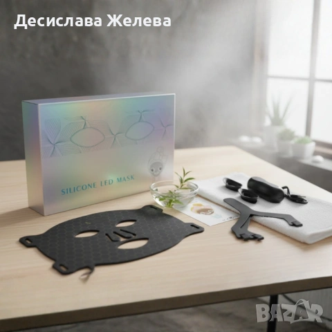 LED Маска за лице със 7 светлинни режима – Домашна фототерапия за по-чиста и спокойна кожа, снимка 2 - Други - 53397217