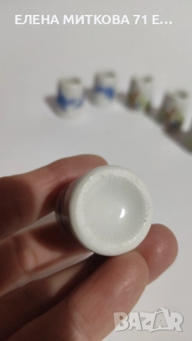 Лот от 6 мини порцеланови свещника, снимка 6 - Други ценни предмети - 53013760