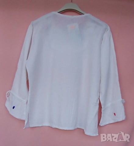 Кенарени и памучни бели дамски блузи., снимка 6 - Ризи - 51485222