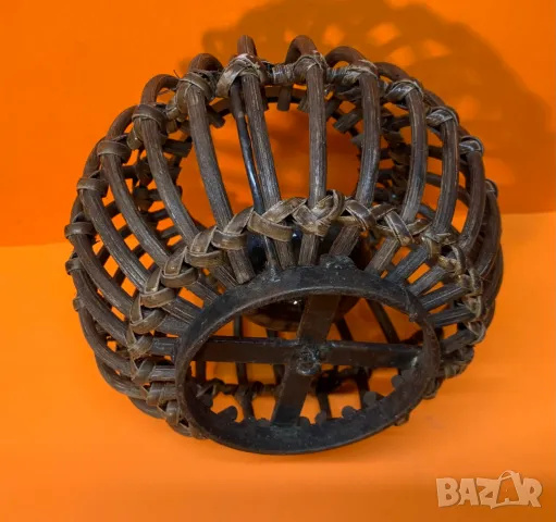 Плетена екзотична лампа със свещ, снимка 3 - Декорация за дома - 47346978