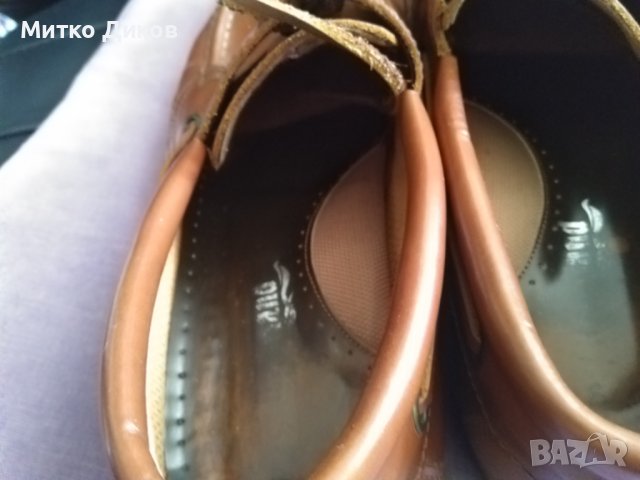 Маркови обувки Риверланд естествена кожа №45 стелка 285 мм като нови, снимка 8 - Спортно елегантни обувки - 37880814