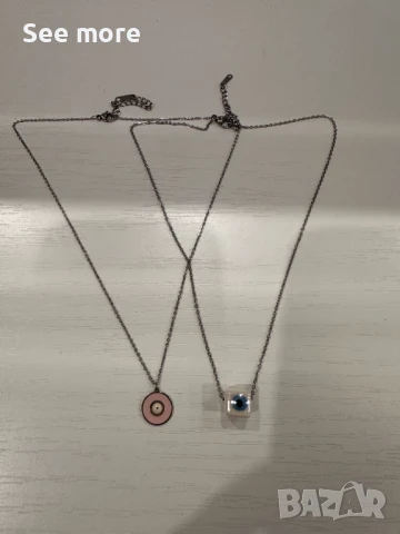 Колиета сет стомана с емайл, снимка 3 - Колиета, медальони, синджири - 50842407