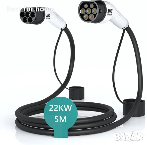 Кабел за зареждане на електромобили MAX GREEN Type 2