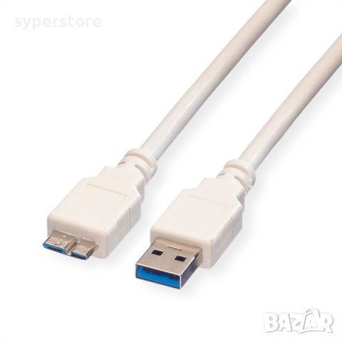 Кабел USB3.0 A-Micro B, M/M, 2m SS301104, снимка 1 - Друга електроника - 39318946