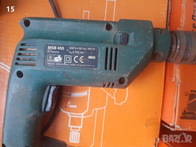 Комплект Black & Decker + Meister Craft 450W 13мм. MSB450, снимка 7 - Бормашини - 33413132