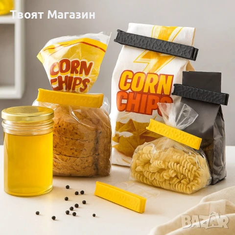 Щипки за затваряне на пликове 4 бр. | 11 см., снимка 4 - Аксесоари за кухня - 51080966