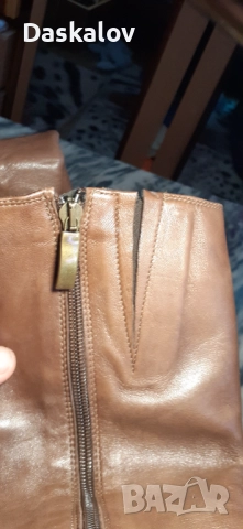 Продавам дамски италиански ботуши естествена кожа!, снимка 6 - Дамски ботуши - 51710172