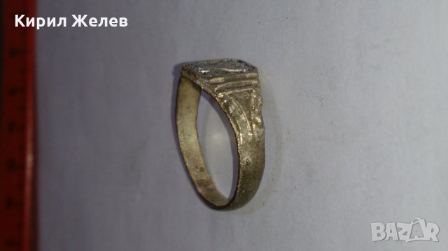 Старинен пръстен сачан над стогодишен орнаментиран - 73311, снимка 3 - Антикварни и старинни предмети - 28984719