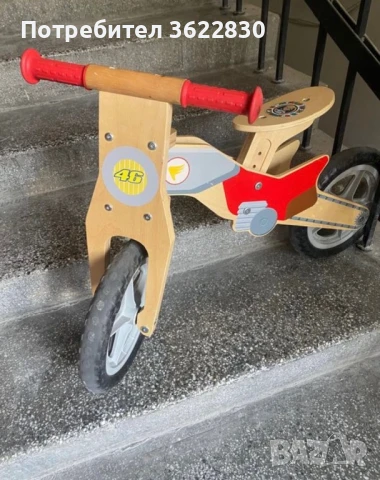 Детско дървено колело, снимка 3 - Детски велосипеди, триколки и коли - 50460724