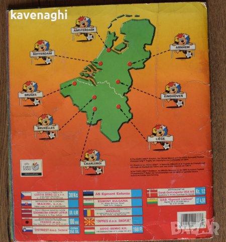 Продавам: Пълен албум Panini UEFA Euro 2000 Belgium & Netherlands, снимка 11 - Колекции - 21240339