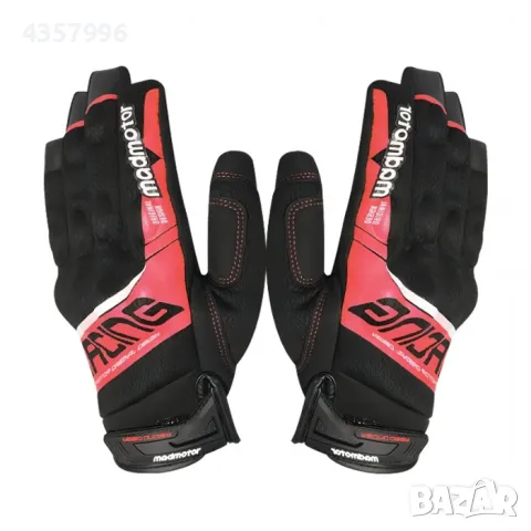 Ръкавици мото PA1022, M, L, XL и XXL, 2 бр в к-т, Червени