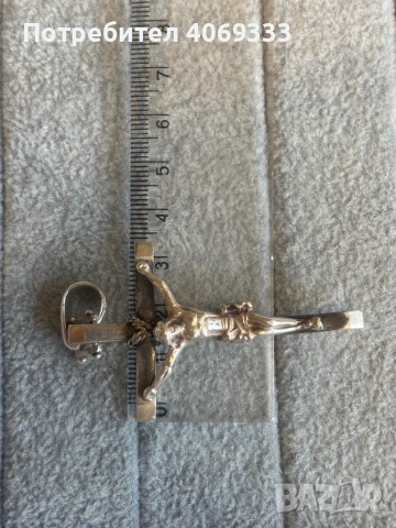 Сребърен ланец Панцер с Кръст , снимка 10 - Колиета, медальони, синджири - 53517388