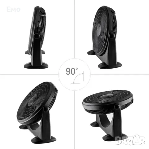 Вентилатор подов - 20'' Muhler, 80W, индустриален, пластмасов, черен, снимка 2 - Вентилатори - 48615588