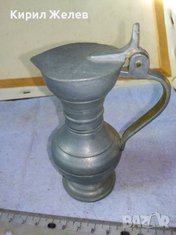 Стара КРАСИВА НЕМСКА КОЛЕКЦИОНЕРСКА ЦИНКОВА КАНИЧКА МАЙСТОРСКА ИЗРАБОТКА 42691, снимка 9 - Колекции - 43949393