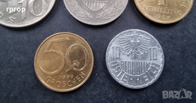 Монети. Австрия. Австрийски шилинг . 5 бр., снимка 3 - Нумизматика и бонистика - 37772947