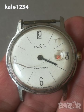 Мъжки часовник Ruhla. UMF 24. Vintage watch. Made in Germany. Механичен механизъм , снимка 8 - Мъжки - 40608610