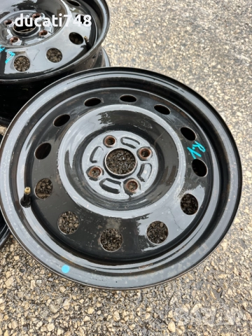 3бр. железни джанти 15" 4x100 - Toyota, Hyundai, Kia , снимка 5 - Гуми и джанти - 52065879
